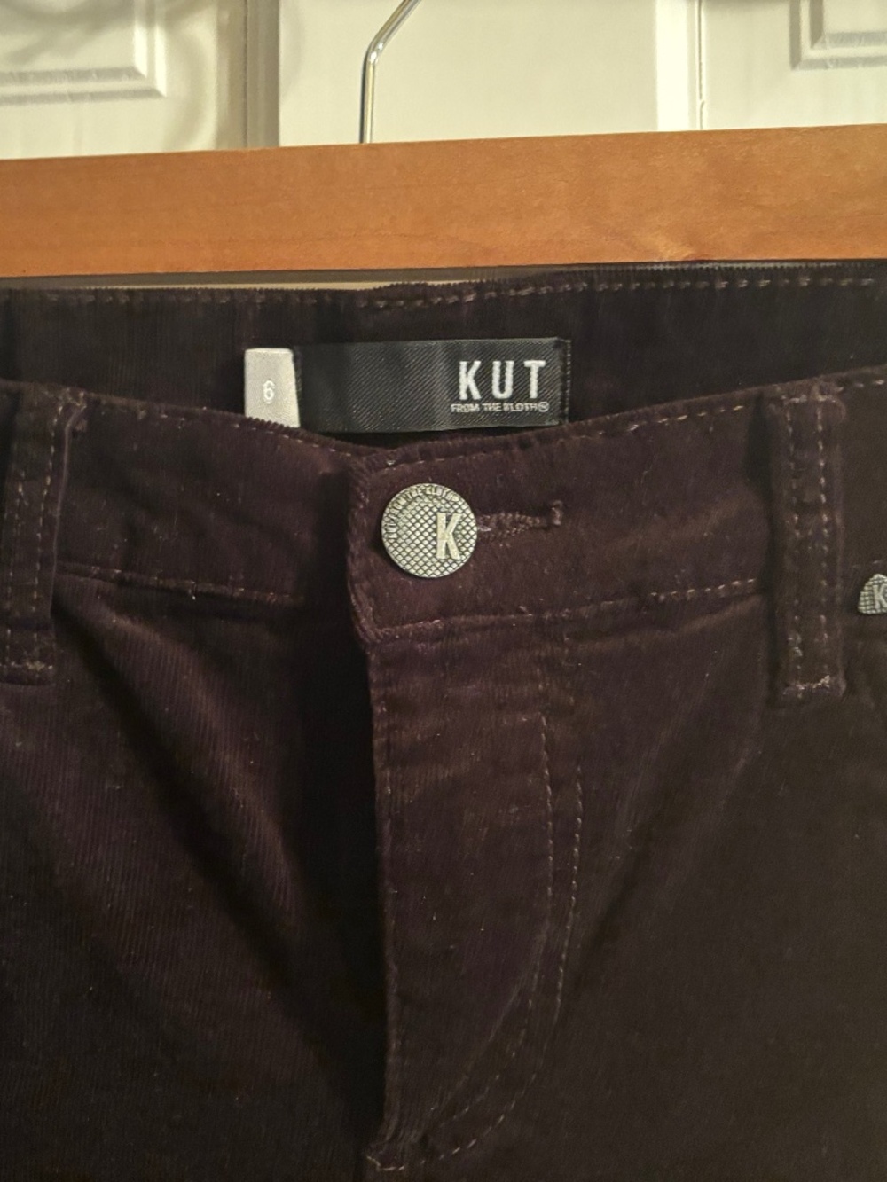 Dark, chocolate brown corduroy jeans - Picture 4 of 4